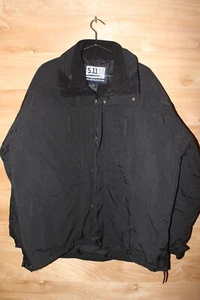 5.11 Tactical Jackets Men's 3-In-1 Parka Jacket Black 2XL w/fleece liner - Picture 1 of 8