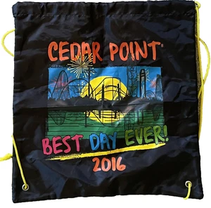 Cedar Point ¡El mejor día! Mochila con cordón de parque de atracciones 2016 - Imagen 1 de 1