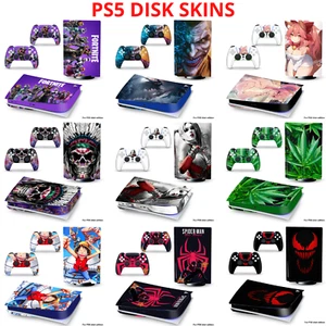 2023 PS5 Disk Skin Sticker Decal Vinyl Wrap for Playstation 5 Console Controller - Bild 1 von 21