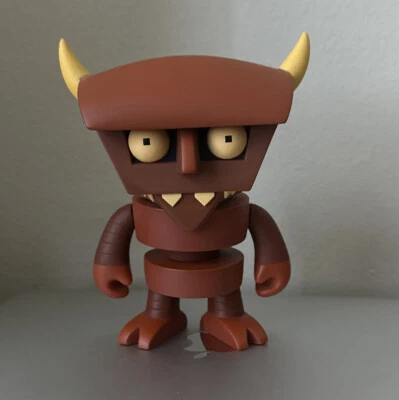 KIDROBOT x FUTURAMA 6 英寸机器人魔鬼乙烯公仔 2013 年 OOB — 第 1/4 张图片