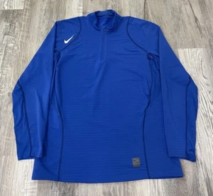 Nike Pro Dri-Fit Jacke Herren XL Blau 1/4 Zip Fitted - Bild 1 von 7