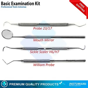 Dental Teeth Cleaning Kit Dentist Floss Plaque Remover Oral Care Tooth Tool 4PCS - Picture 1 of 5