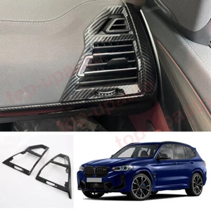 Cubierta de salida de ventilación de aire izquierda y derecha de carbono ABS para BMW X3 X4 2022 2 PIEZAS - Imagen 1 de 7