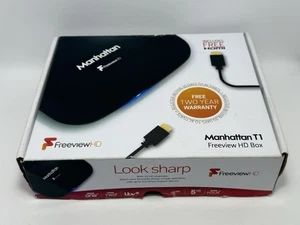 Manhattan T1 Freeview HD Set-Top Box Receiver With Free HDMI Cable - Picture 1 of 14