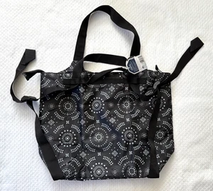 Bolso de Mano California Innovations Mercado Aislado Negro Blanco Patrón Nuevo con Etiquetas - Imagen 1 de 4
