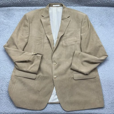 Blazer Traje Abrigo Chaqueta Vestido Lauren Ralph Lauren Para Hombres 50R Poliéster Beige Tostado Foto 1 de 4