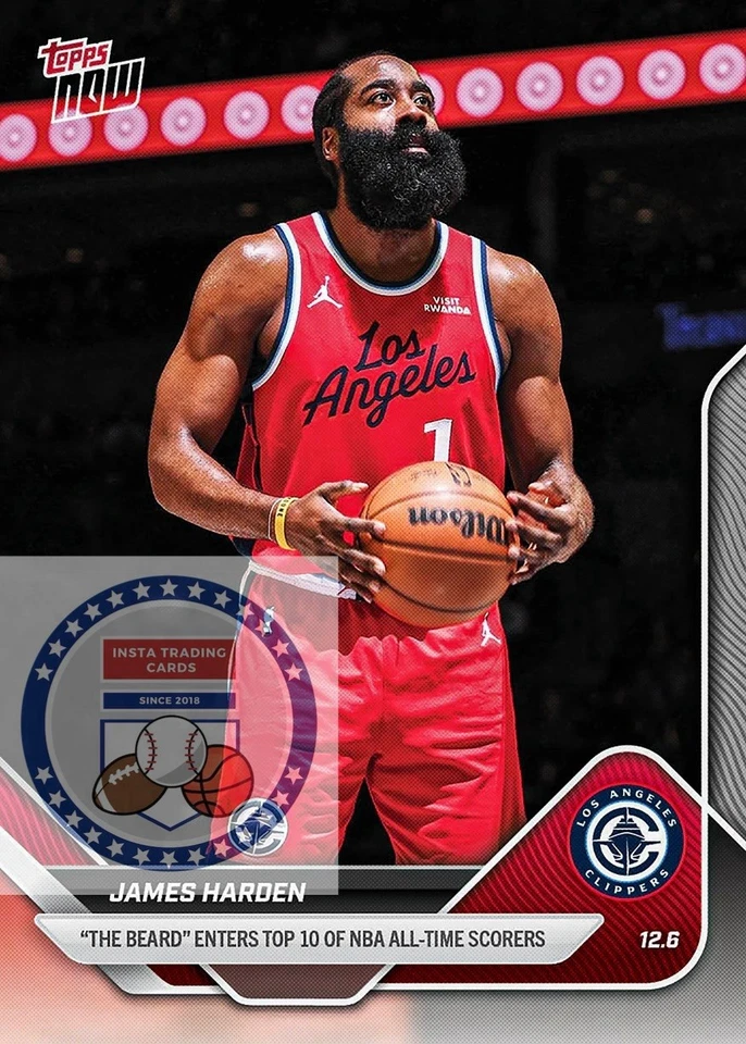 *PREVENTA* James Harden - 2025-26 NBA Topps NOW® - Tarjeta 76 Foto 1 de 1