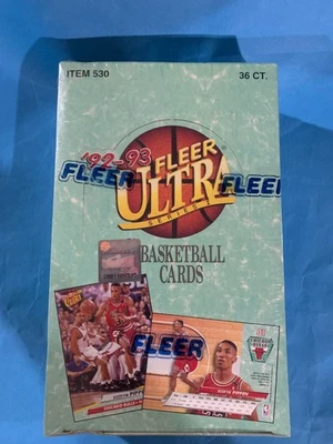 1992-93 Fleer Ultra Basketball Series 1 y 2 sello de fábrica 36ct paquetes cada caja Foto 1 de 4