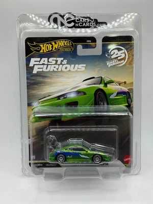 Hot Wheels Premium Fast & Furious 1/5 Mitsubishi Eclipse Chase 2026 con protector Foto 1 de 4