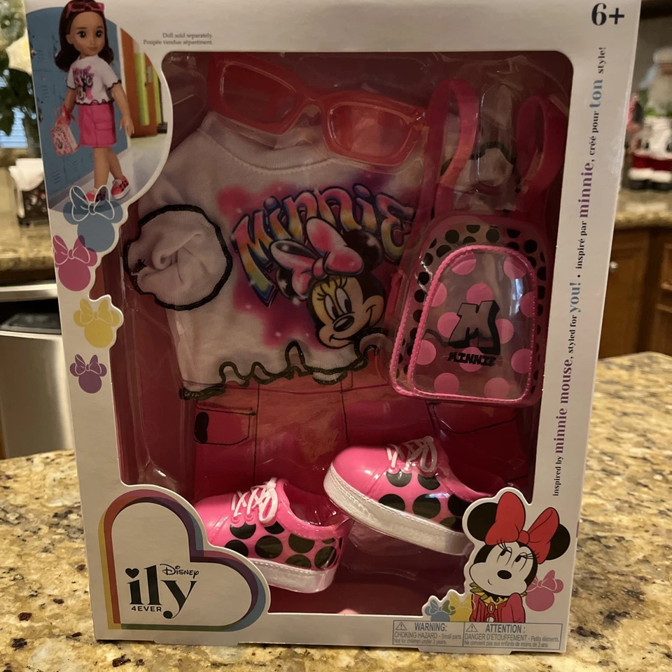 NUEVO Disney Ily 4ever Ropa Conjunto Minnie Mouse Foto 1 de 1