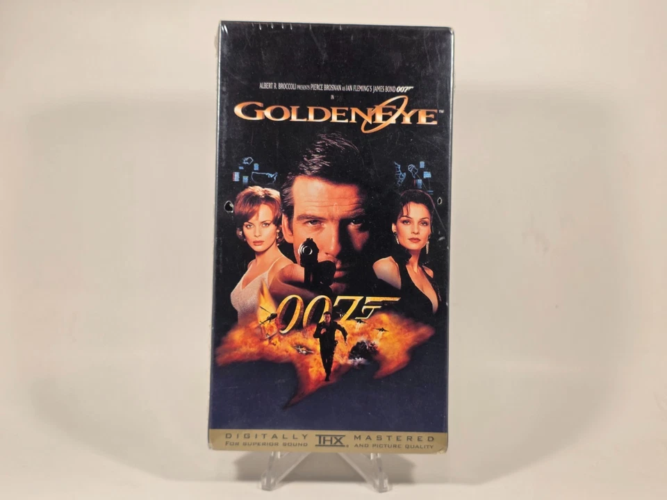 James Bond Golden Eye VHS Video Tape 1995  MGM Widescreen NEW/SEALED Watermarks! Foto 1 de 4