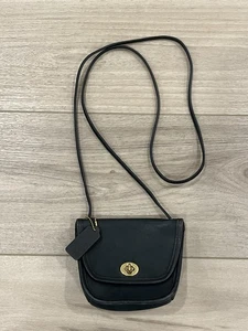 Bolso Bandolera Everett Vintage Cuero Negro Pequeño Mini - Imagen 1 de 13