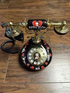 Betty Boop Drucktastentelefon - Danbury Mint Black Limited Edition Telefon 2007 - Bild 1 von 12