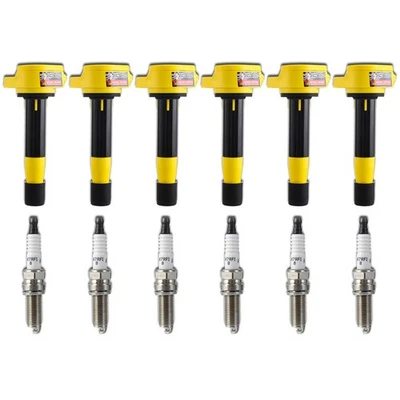 6X bujías de alto rendimiento y paquetes de bobinas para Honda Accord 2008-12 3,5 L V6 Foto 1 de 4