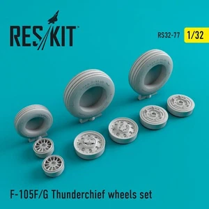 ResKit RS32-0077 Scale model kit 1:32 F-105 (F,G) "Thunderchief" wheels set - Picture 1 of 24