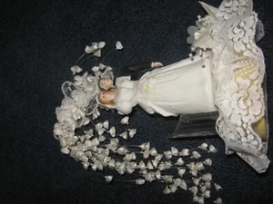 Wilton-Wedding Cake Topper-1980-11" tall - Picture 1 of 4
