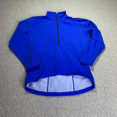 Nashbar Womens Sweater Jersey Size Medium Blue Cycling 1/2 Zip Pullover - Image 1 of 4