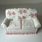 Cherished Teddies Family Couch White Pink Floral Enesco 2003 112456 Cottagecore