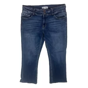 Bootcut Midrise BKE Victoria Universal Fit taglia 32 x29 1/5 lavaggio scuro J3Y - Foto 1 di 5