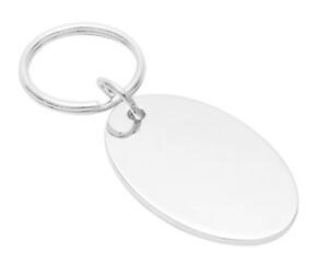 Dog Tag Nameplate Pendant Silver Plated Luggage Tag Plaques Oval Quality