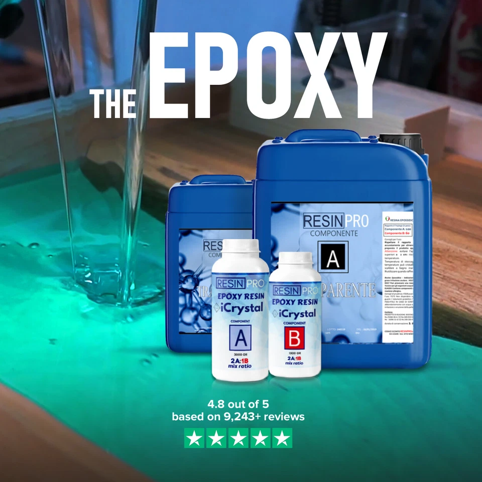 "Resin-Pro" Super-glossy Non-Toxic Clear Epoxy Resin (Resin + Hardener) 🔥 - Image 1 of 4