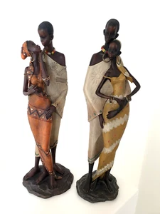 2 Paare Im Afrikastyle von Formano Höhe 41cm - Bild 1 von 4
