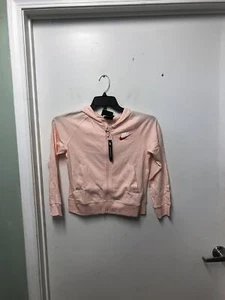 Nike Sportswear youth Girls Full Zip Hooded Jacket Size Medium CQ9312-664 Pink - Picture 1 of 2