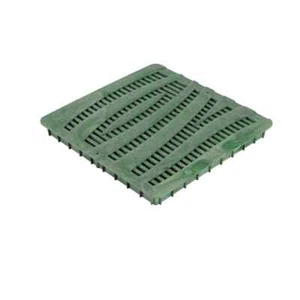 NDS 12 pollici Griglia di cattura per drenaggio quadrata in plastica design onda verde 1224GRRTL - Foto 1 di 2