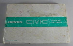 Instrucciones Servicio / Manual Honda Civic 3. Generación De 1985 - Imagen 1 de 3