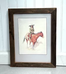 Frederic Remington 1901 Old Colored Lithograph " Old Ramon " RARE / HTF - Picture 1 of 9