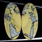 23.20 Carats Naturel Maligano Jasper Desseré Gemme Ovale Cabochon Pair 13x29x3mm