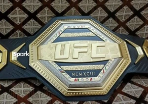 UFC LEGACY CHAMPIONSHIP TITLE BELT GENUINE LEATHER 4MM ZINC REPLICA ADULT SIZE - Picture 1 of 9