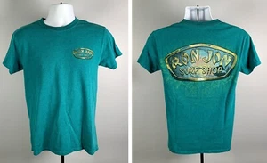 Ron Jon Surf Shop T Shirt Mens Small Green Cotton Floral Design Beach - Picture 1 of 6