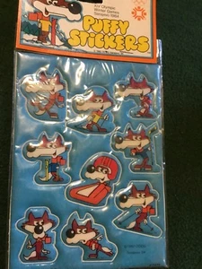 1984 Sarajevo - Vtg Winter Olympics XIV Puffy Stickers Rare Pack Sealed Mint! - Picture 1 of 6