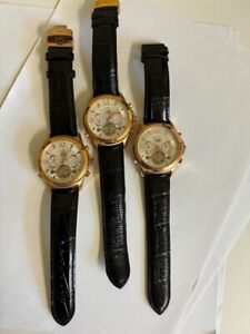 Lot of 3 MENS LUCIEN PICCARD AUTOMATIC  watches 26928RO for repair parts