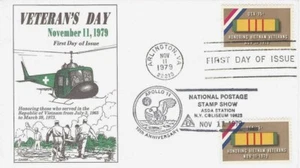Honoring Vietnam Veterans-Service Ribbon #1802 Combo FDC Gamm Cachet M3503 - Picture 1 of 1