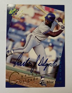 1993 CLASSIC BEST GOLD LIMITED PRINT #5 CARLOS DELGADO BLUE JAYS ROOKIE AUTO
