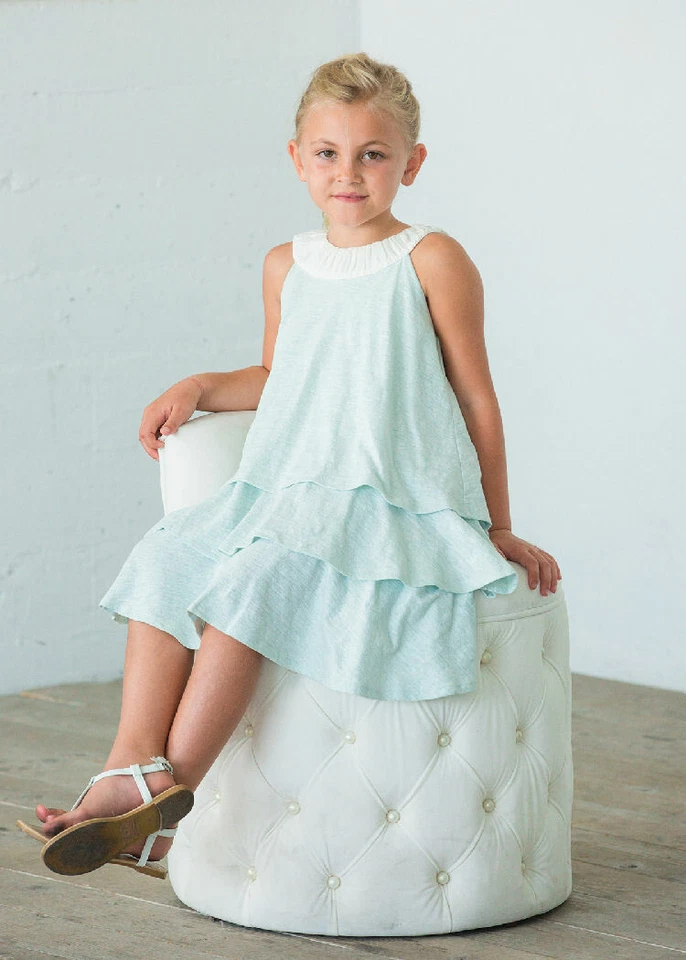 ❤️ Nuevo con etiquetas Vestido Cumpleaños Fácil Verano Isobella & Chloe Niñas 5 6x 7 12 ❤️ Foto 1 de 1