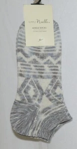 Simply Noelle Ankle Socks Grays Light Blues Cream Colors One Size Fits Most - Picture 1 of 5