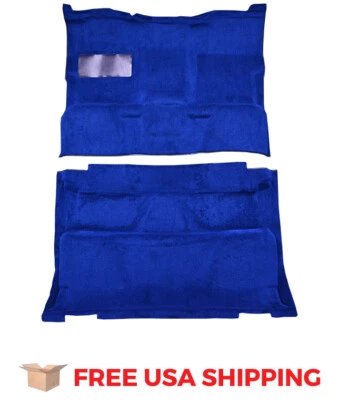 FITS 1987-1988 Chevrolet R20 Crew Cab 2WD Auto/3spd Column Shift Cutpile Carpet Foto 1 de 3