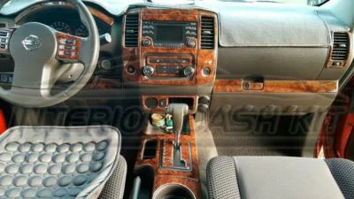 JUEGO DE MOLDURAS DE TABLERO DE MADERA INTERIOR PARA NISSAN XTERRA S SV SL PRO 2013 2014 2015 4X Foto 1 de 4