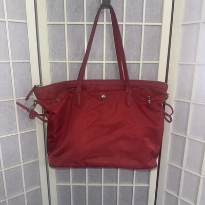 Bolso de Mano JPK Paris 75 Diseñador Minimalista Lona de Viaje Rojo Carmesí Cartera Foto 1 de 4