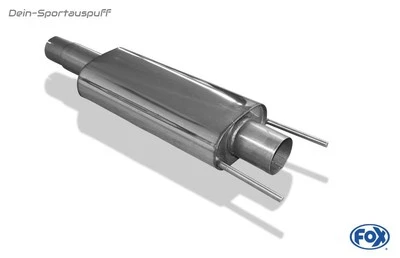 Fox Silenciador De Acero Inoxidable Para Opel Vectra C OPC - Imagen 1 de 4