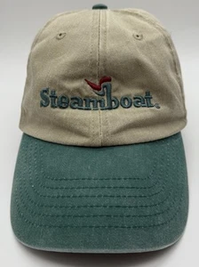 Cappello uomo Steamboat stazione sciistica strapback papà berretto beige verde di Royal Head Wear - Foto 1 di 11