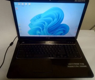 Portátil Dell Inspiron N7110: 17,3", i7-2760QM@2,4 GHz, W11Pro, SSD de 12 GB 512 GB, Wi-Fi, Bt Foto 1 de 4