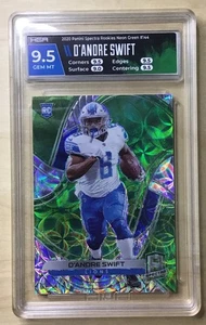 2020 Panini Spectra Neon Green Scope D'Andre Swift RC  #144 Lions /35 HGA 9.5๐ - Picture 1 of 2