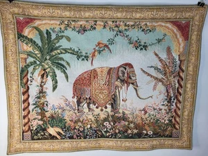 Tapiz de elefante francés real Goblys 45 pulgadas X35 pulgadas. Hecho en Francia - Imagen 1 de 8