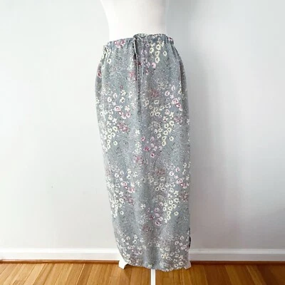 Maxi Falda Floral De Colección Para Mujer Talla 8 Años 90 Y2K Cottagecore Pastel Informal Delicada Foto 1 de 4