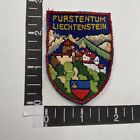 Vtg Neat Embroidery Style Country Patch Fürstentum Liechtenstein C19e