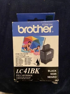 Brother LC 41-BK black genuine cartridges unused sealed ink cartridge original - Picture 1 of 6